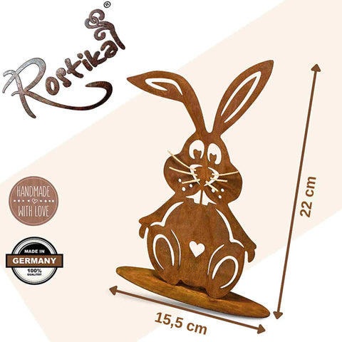 Schmücken Sie mit dieser Ostern Deko Wohnzimmer, Terrasse und den Garten - Dieser niedliche Osterhase ist ein Hingucker für Ihre Frühlingsdeko.