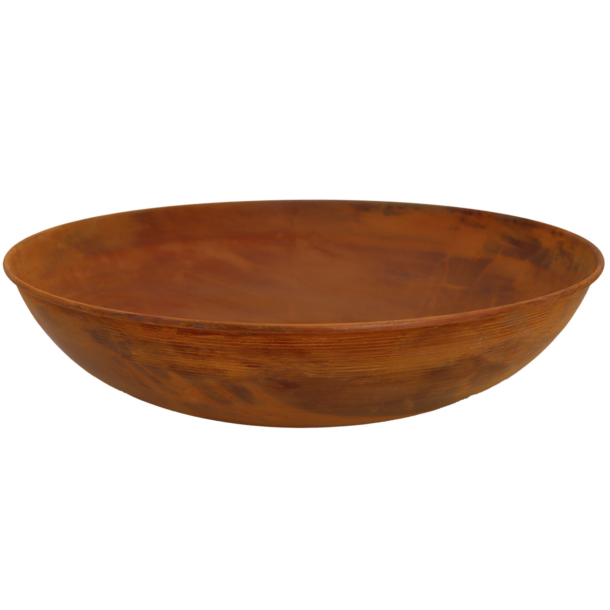 Cortenstahl Pflanzschale Ă 53 cm â Wetterfest, Rostoptik, Ideal fĂŒr Garten-Dekoration