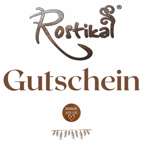 Edelrostshop Geschenkgutschein - Geschenkidee für alle Anlässe