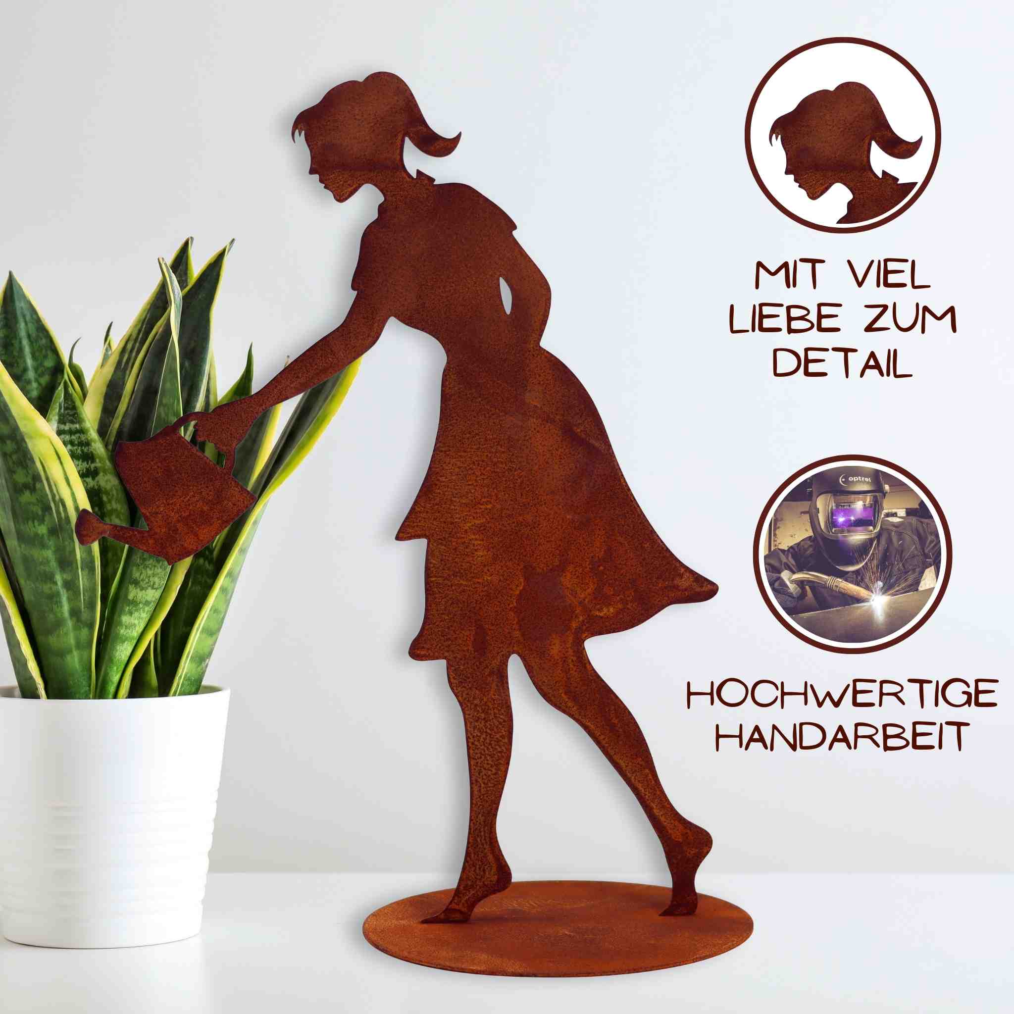 Handmade: Die Gartendekoration wird von Hand gefertigt und erhält so ihre besondere Optik.