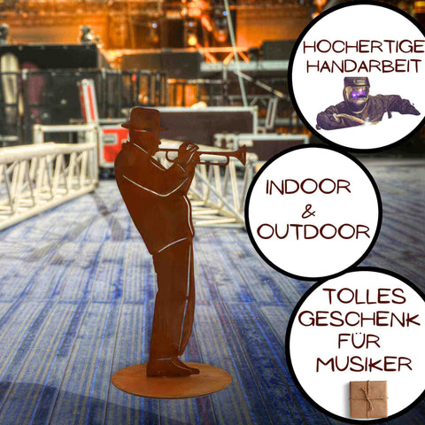 Besonderes Geschenk für Musiker: Die Trompeter Skulptur - nicht nur eine Dekoration, sondern auch eine einzigartige Geschenkidee.