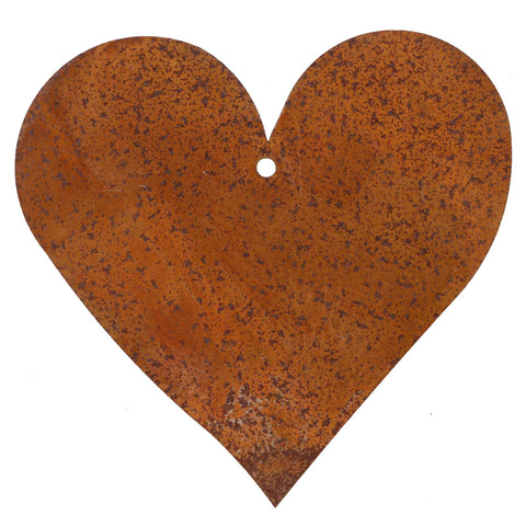 Metallherz Deko für den Garten - Rost Deko Herz als Hängedeko oder Gartendeko Beetstecker