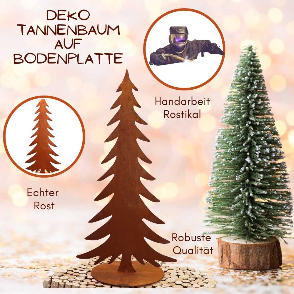 Rostiger Tannenbaum aus Metall für Ihr Zuhause ✓ Weihnachtsdeko im edlen Vintage Look ✓ Jetzt entdecken und bestellen!