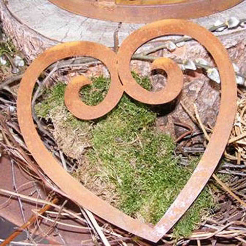 Metalldeko Herz 'Swing' - Charmante Hängedeko oder Gartenstecker für liebevolle Akzente in Innen- & Außenbereichen"