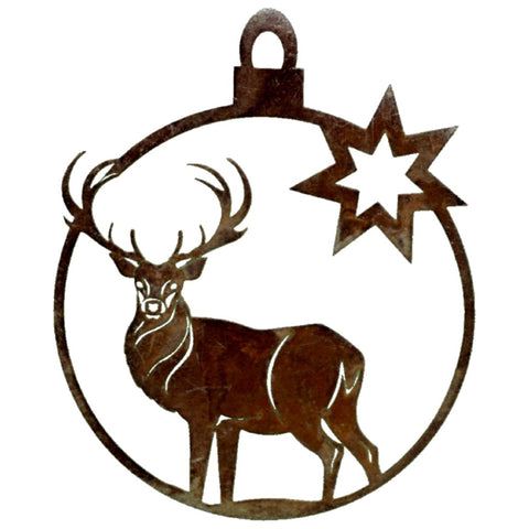Mit dem Edelrost Hirsch-Anhänger von Rostikal wird die Weihnachtsdeko perfekt! â˝ GrĂśĂe 10x10cm â˝ Jetzt kaufen und Weihnachten genieĂen!