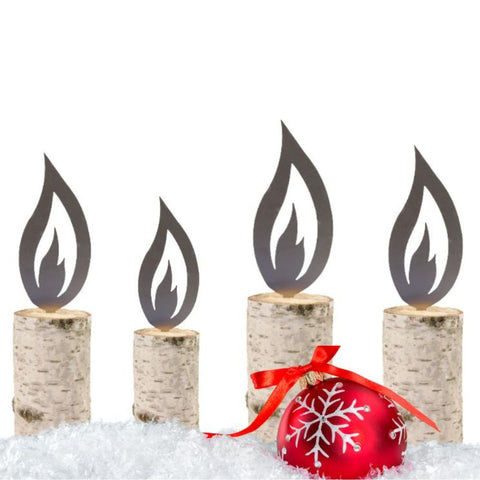 Elegante Winterdekoration aus Metall als handgefertigte Gartendeko für natürliche Akzente und ein besonderes Flair im Winter.