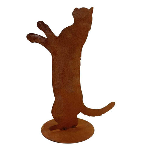 Rostige Metalldeko Katze Feline - Einzigartige Wohn- und Garten Deko aus Edelrost