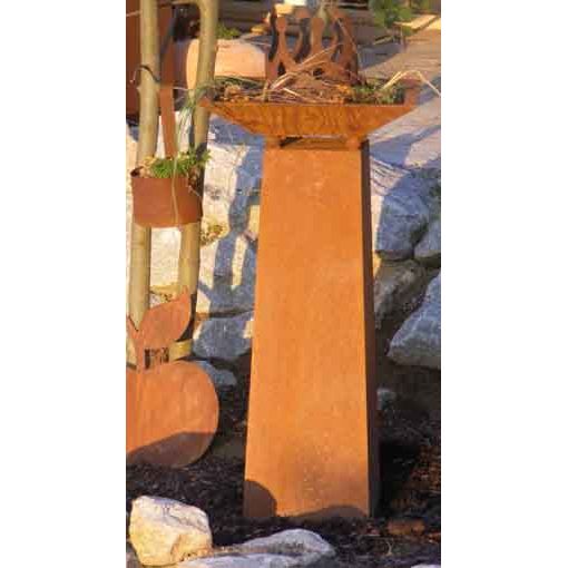 Edelrost Gartensäule von Rostikal. Handgefertigte Gartendeko aus Metall in einzigartiger Rost-Optik. Perfekt für den Garten