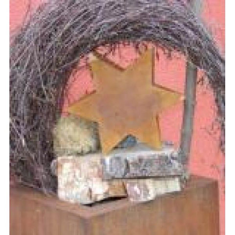 Rostiger Metallstern in Handarbeit gefertigt, befĂŒllbar und einzigartig im Edelrost Design als Weihnachtsdeko fĂŒr Garten oder Wohnzimmer