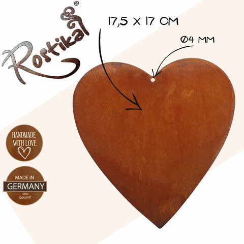 Dieser langlebige Edelrost-Herz-Anhänger verleiht jedem Raum eine warme und gemütliche Atmosphäre!