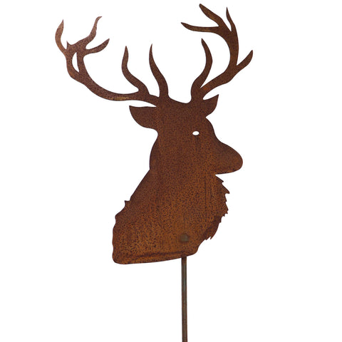 Bringen Sie mit dem Rost Deko Hirsch in zwei Größen weihnachtliche Stimmung ins Haus oder auf die Terrasse. Zum Hängen oder auf Stab.