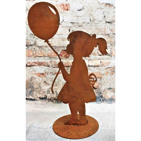 Handgefertigte Rost Skulptur mit rustikalem Charme für eine einladende Atmosphäre drinnen oder draußen, als Blickfang für Ihren Garten.