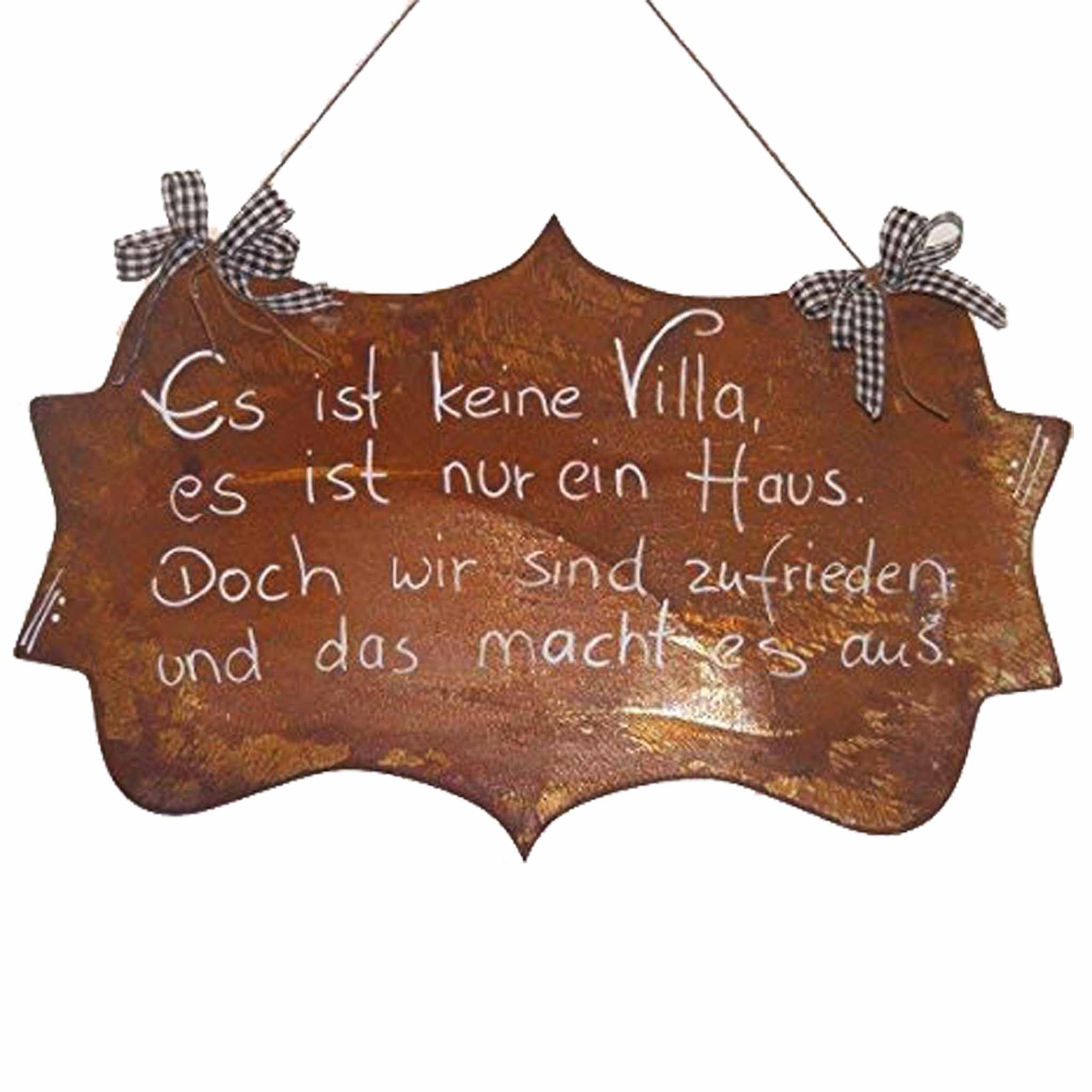 Plaque rouillée avec citation - Plaque en métal avec phrase pour la décoration de la maison et du jardin