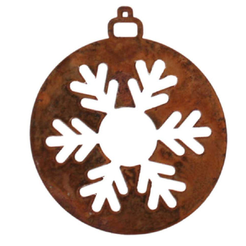 Rustikaler Metall-Anhänger - Schöne Weihnachtsdekoration im Vintage-Stil.