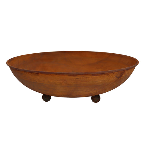 Cortenstahl Pflanzschale Ø 53 cm – Wetterfest, Rostoptik, Ideal für Garten-Dekoration