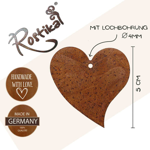 🎁 Edelrost Deko Herz zum Aufhängen | Vintage Fensterdeko mit verschiedenen Größen (100% off)