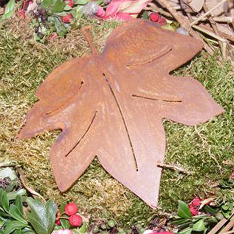 Herbst Deko Anhänger Holz Laubblätter Eichenblatt