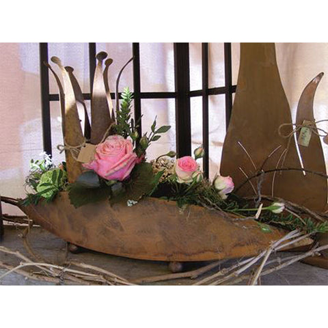 Decorative metal – bowl for planting Rostikal