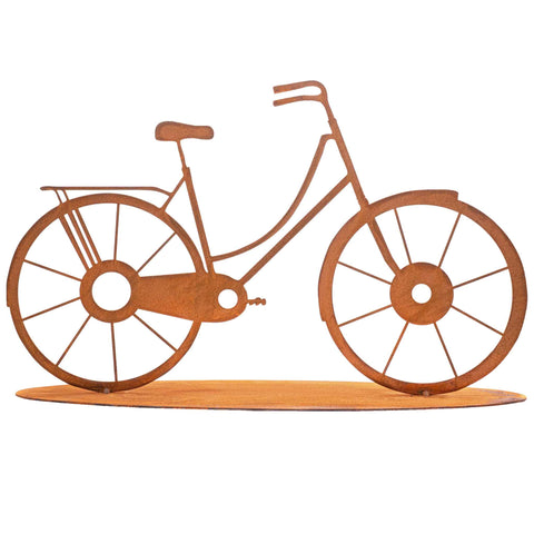 Rostiges Fahrrad als einzigartige Dekoration für Haus und Garten. Eine tolle Geschenkidee für alle Fahrradliebhaber!