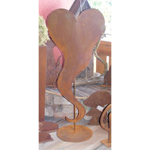 Edelrost Metall Herz Deko – Rostiges Herz zum Bepflanzen für Garten, Terrasse und Balkon 