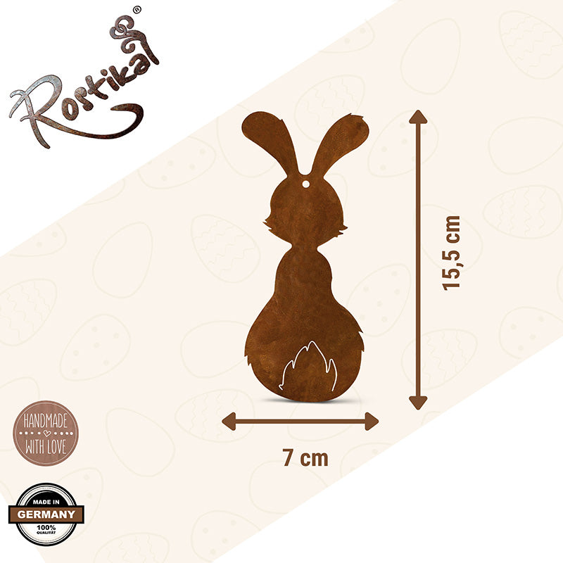 Rust decoration Easter bunny "Berti" | Easter decoration bunny for garden and house