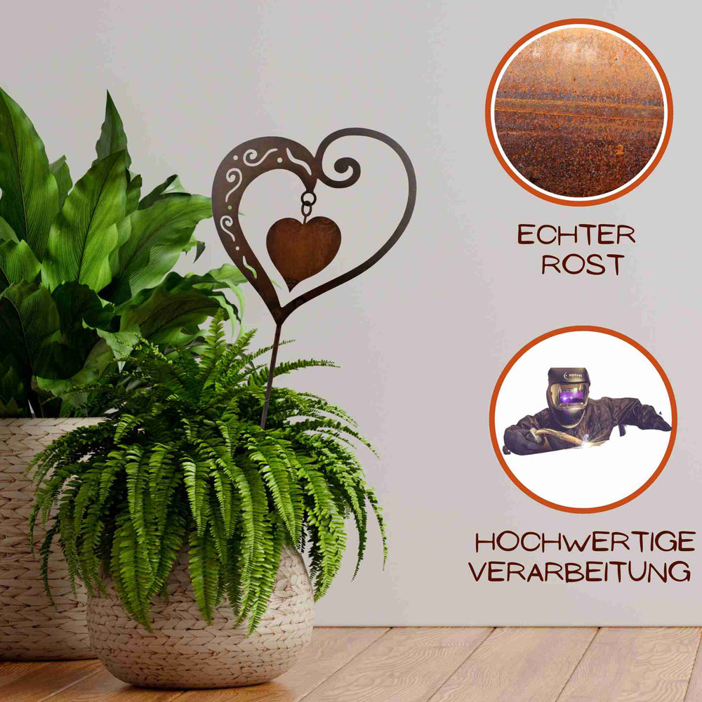 Herz-Edelrost Herz Dekorationen | Romantische Geschenke – Rostikal