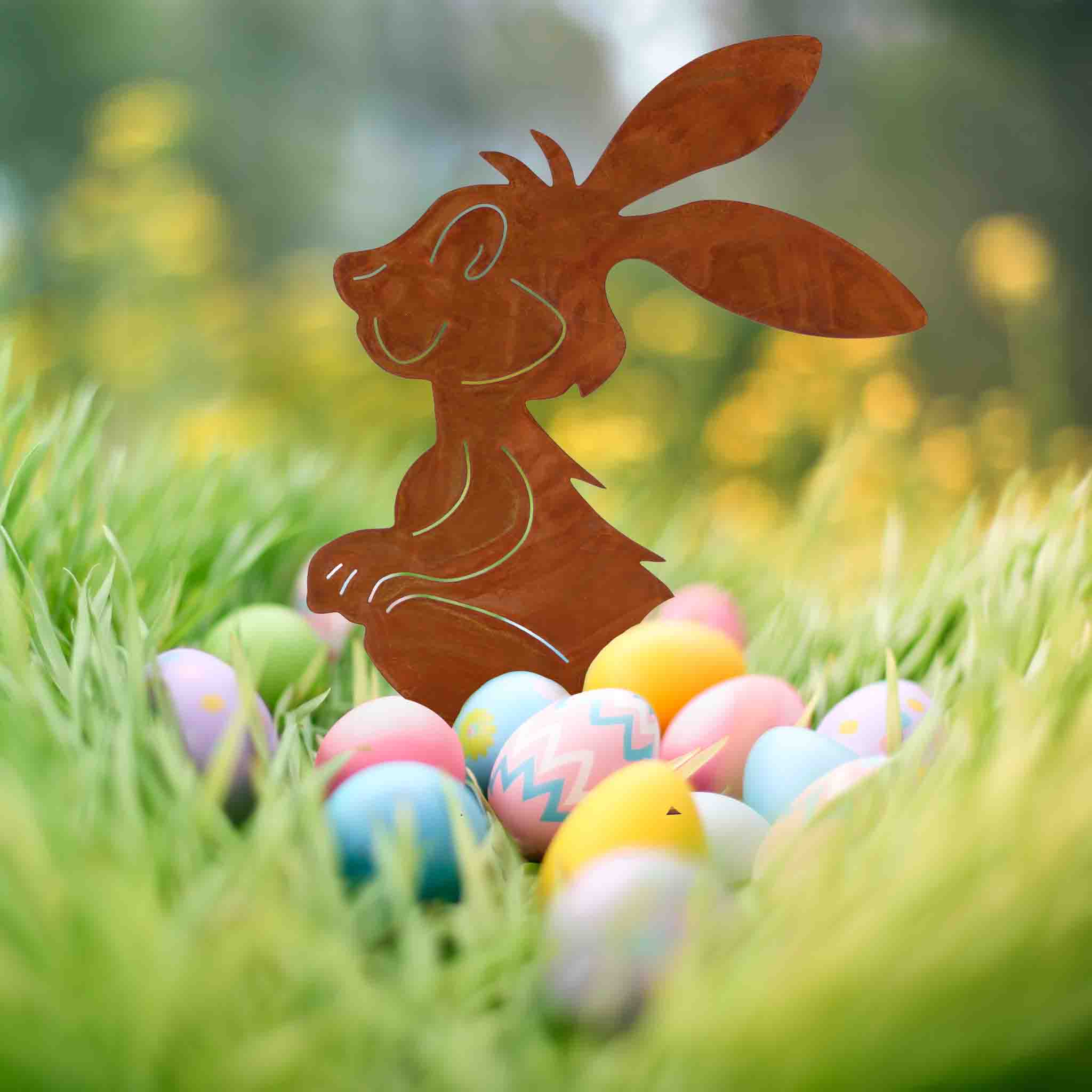 Edelrost vintage decoration bunny Herbert | Easter in comic style