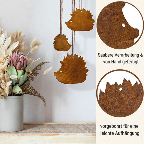 decoration decoration – Rostikal vintage garden hedgehog Rust