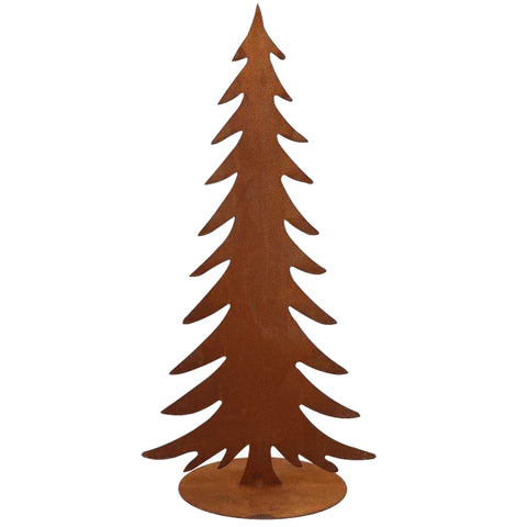 timmungsvolle Weihnachtsdeko: Tannenbaum aus Edelrost für drinnen und draußen. ✓ Schaffen Sie eine gemütliche Atmosphäre.