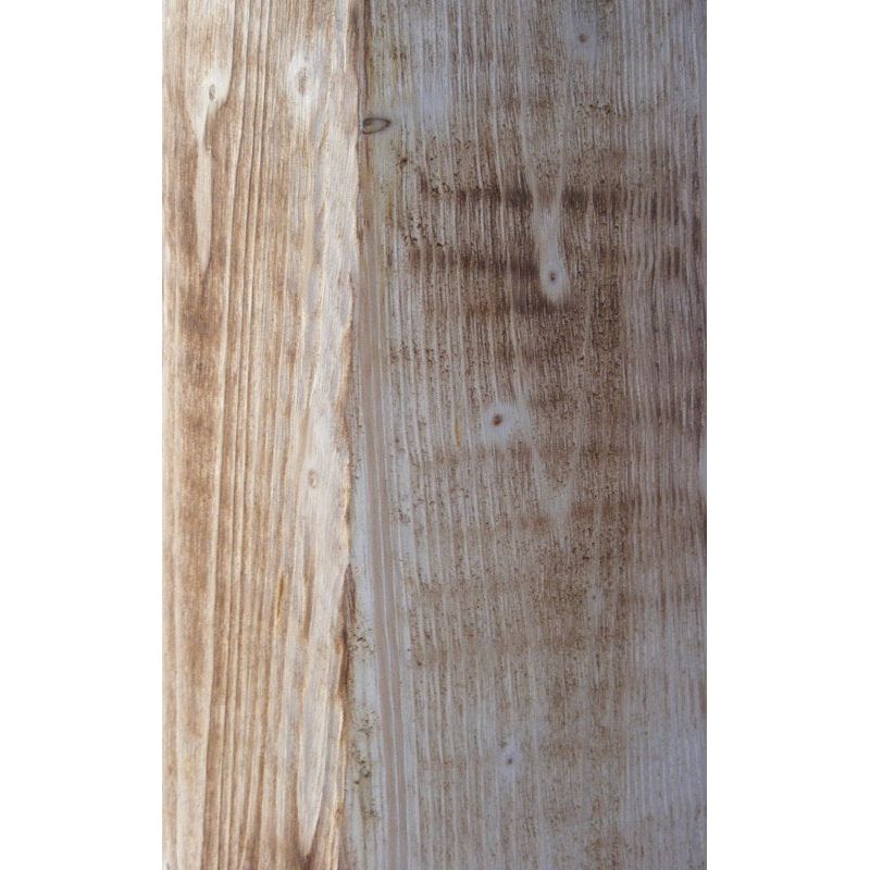 Rostikale Holz Säule von Rostikal mit Metall-Pflanzschale - eine rustikale und dennoch elegante Ergänzung für Ihr Zuhause oder Ihren Garten.