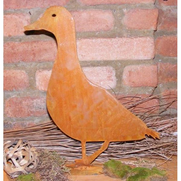 Handgefertigte Enten aus Metall: Rostikale Wohndeko mit nostalgischem Charme, hergestellt von Rostikal.