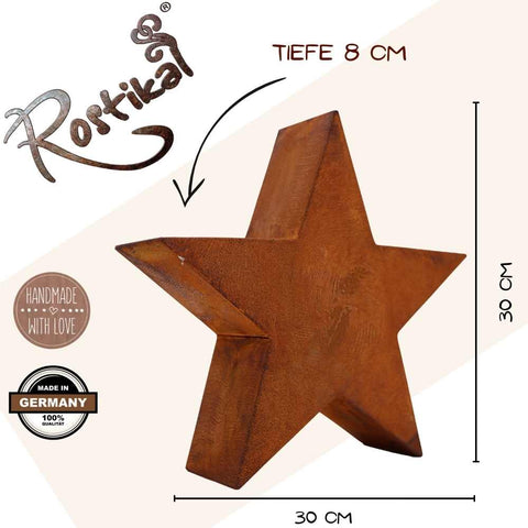 Rust Christmas decoration – Rostikal star 3D